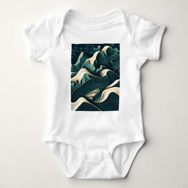 Flowing Harmony Baby Bodysuit (Front)