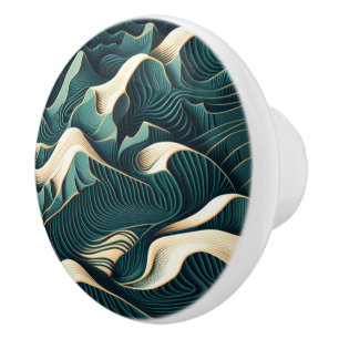 Flowing Harmony Ceramic Knob