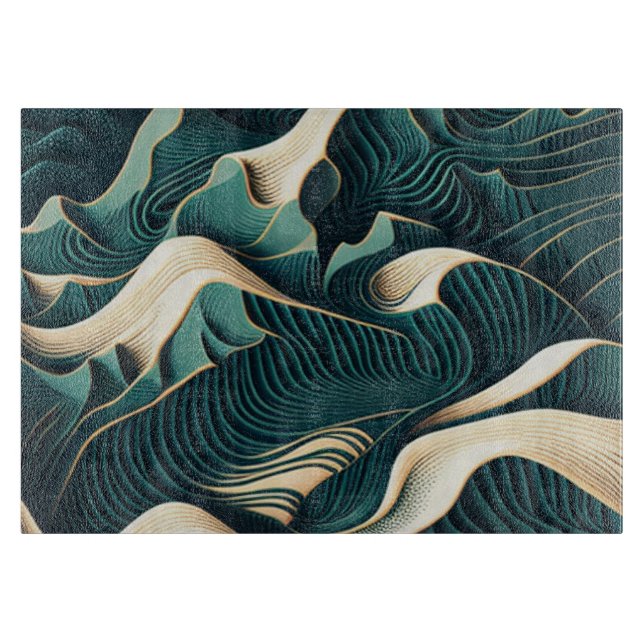 Flowing Harmony Cutting Board (Front)