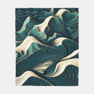 Flowing Harmony Fleece Blanket