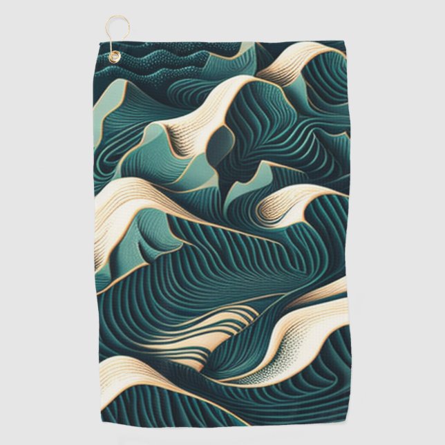 Flowing Harmony Golf Towel (Front)