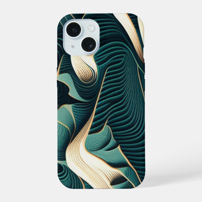 Flowing Harmony iPhone 15 Case (Back)