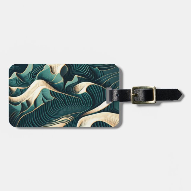 Flowing Harmony Luggage Tag (Front Horizontal)
