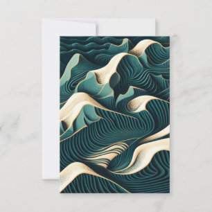 Flowing Harmony RSVP Card