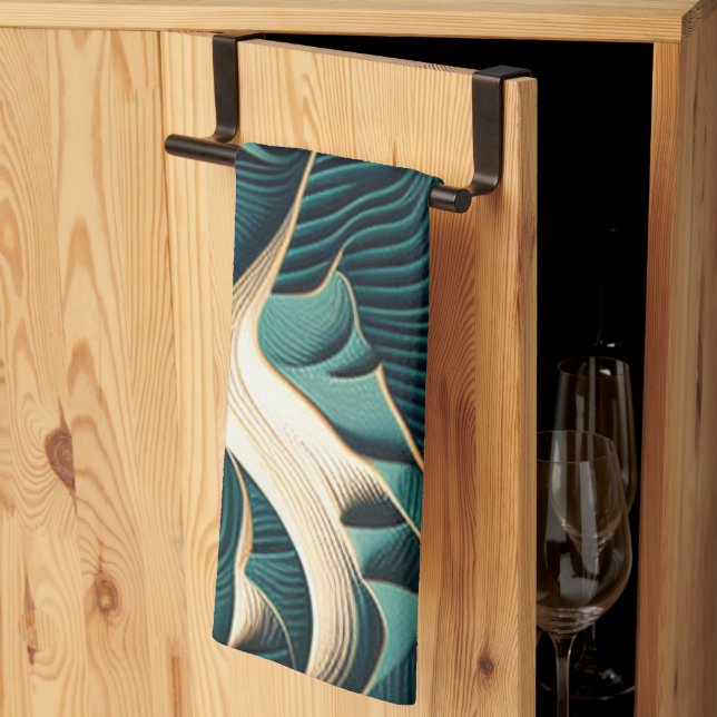 Flowing Harmony Tea Towel (Thirds Fold)