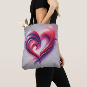 Flowing Heart Elegance Tote Bag