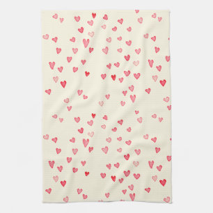 Flowing Hearts Kitchen Towel 16" x 24"