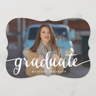 Flowing in Red Graduation Invitation