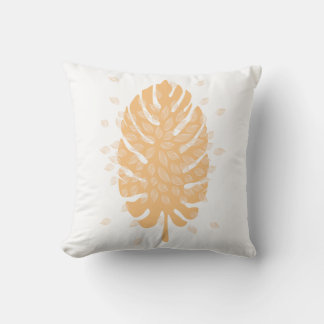 Flowing Leave Throw Pillow