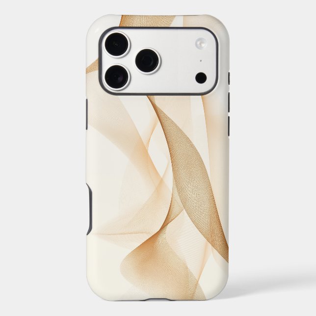 Flowing lines background in sepia shades (Back)