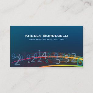 Flowing Numbers Accounting Business Card