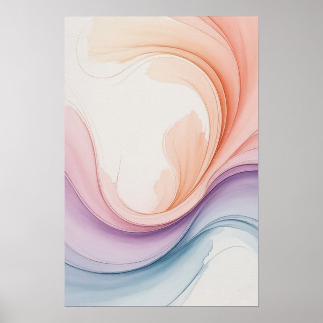 Flowing Pastels Poster (Front)