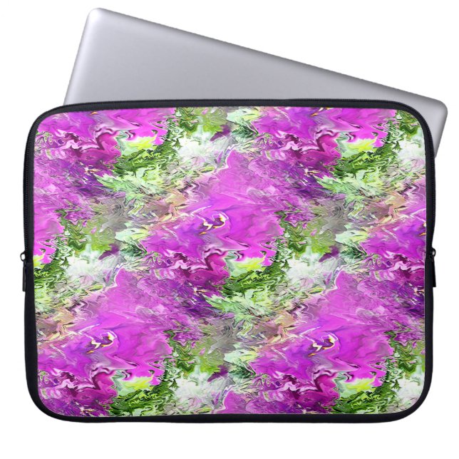 Flowing Petunias..... Laptop Sleeve (Front)