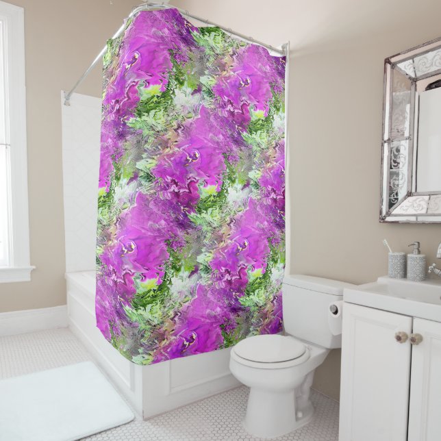 Flowing Petunias..... Shower Curtain (In Situ)