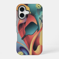 Flowing Pickleball Court Energy Art Phone Case