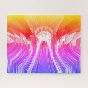 Flowing rainbow jigsaw puzzle