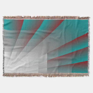 Flowing Rays Throw Blanket