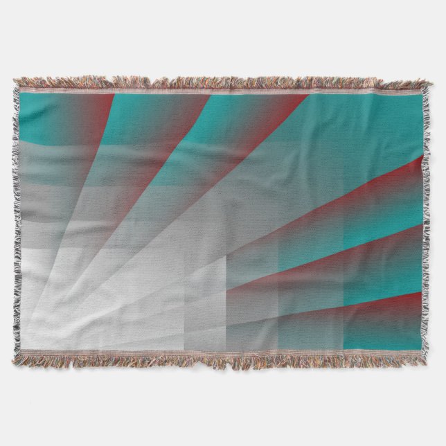 Flowing Rays Throw Blanket (Front)