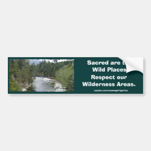 FLOWING RIVER LANDSCAPE BUMPER STICKER