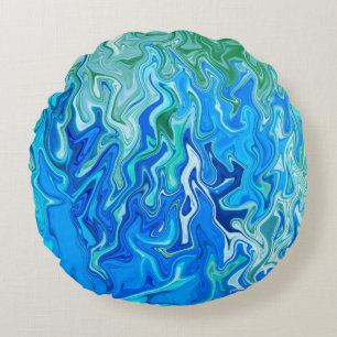 Flowing Seas...... Round Cushion