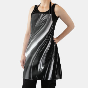 Flowing Silver Metal  Apron