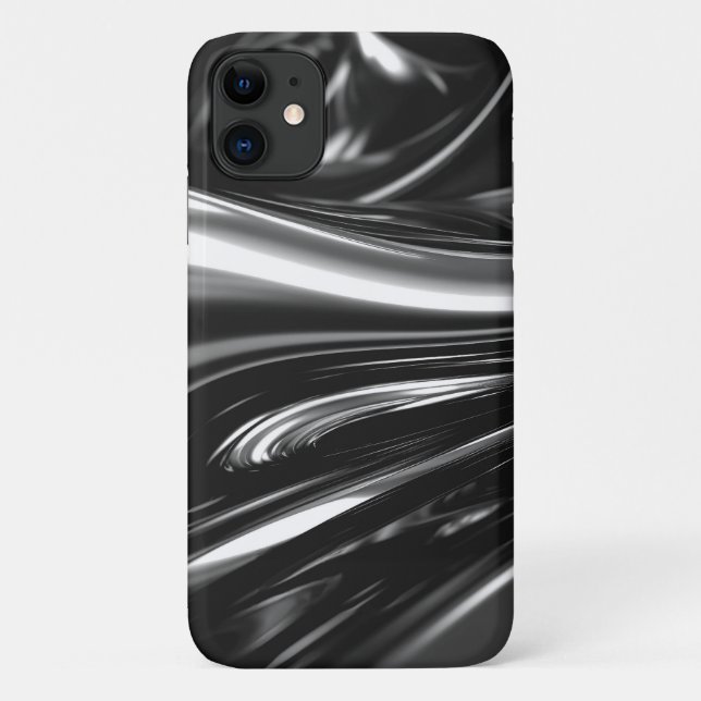 Flowing Silver Metal  Case-Mate iPhone Case (Back)
