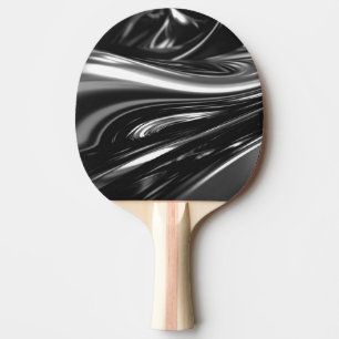 Flowing Silver Metal  Ping Pong Paddle