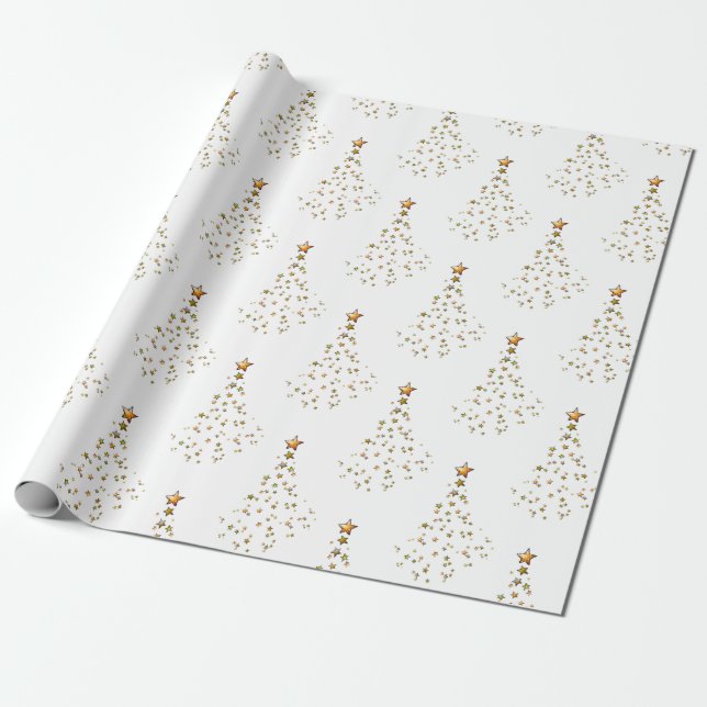 flowing star wrapping paper (Unrolled)