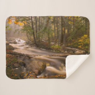 Flowing Streams Appalachian Trail Vermont Sherpa Blanket