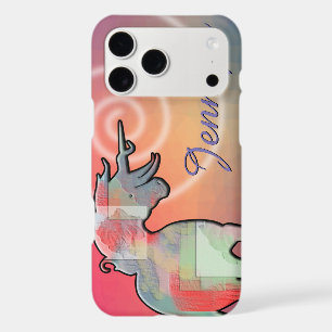 Flowing Unicorn Silhouette (rose)