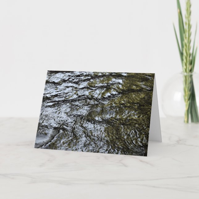 Flowing Water / abstract Greeting Card (Front)