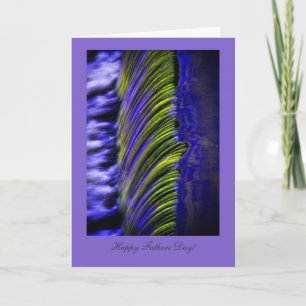 Flowing Water Colour Abstract, Happy Fathers Day Card