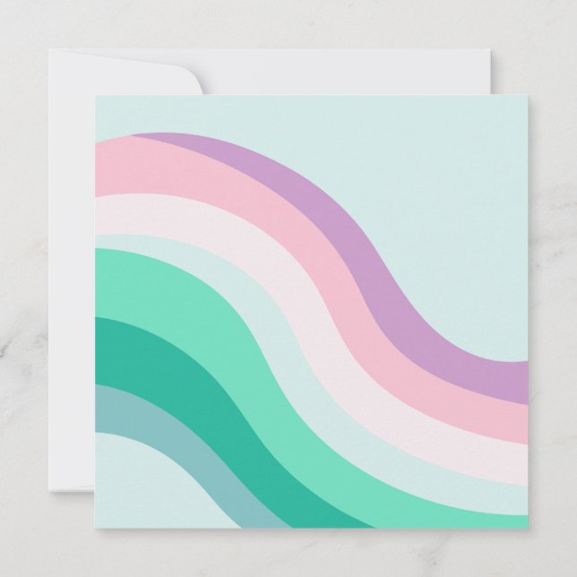 Flowing watercolor invitation (Back)