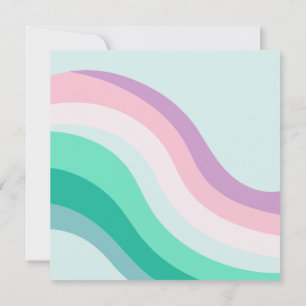 Flowing watercolor invitation