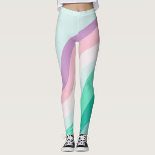 Flowing watercolor leggings
