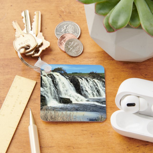 Flowing Waters of Hopkins Falls Key Ring (Desk)