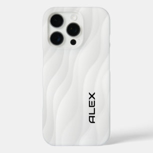 Flowing White Wave iPhone Case