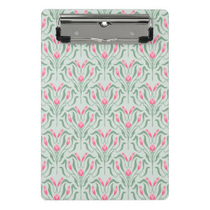 Flowy Pink Bud Mini Clipboard