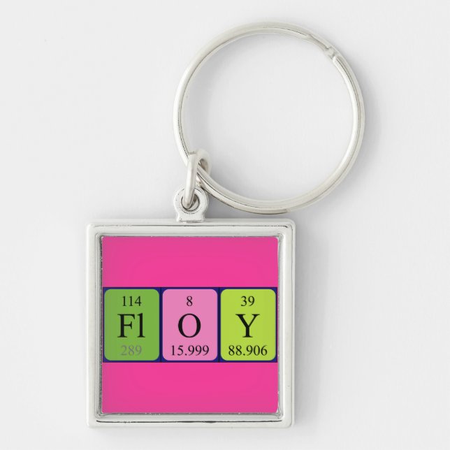 Floy periodic table name keyring (Front)