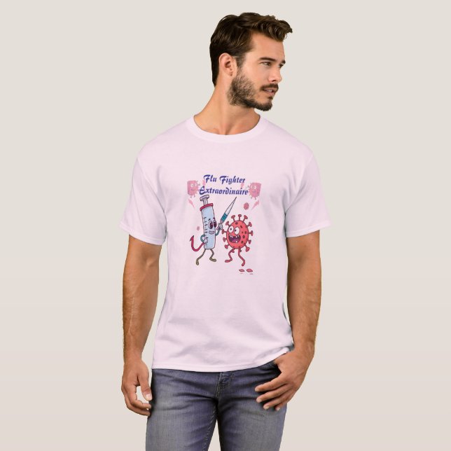 Flu Fighter Extraordinaire T-Shirt (Front Full)