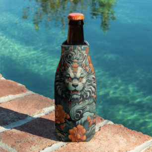 Flu Lion of Wisdom Bottle Cooler