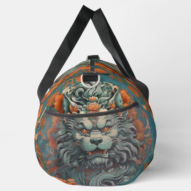 Flu Lion of Wisdom  Duffle Bag (Right)