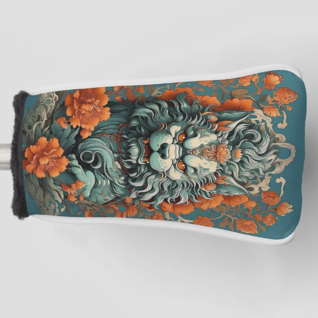 Flu Lion of Wisdom  Golf Head Cover (Front)