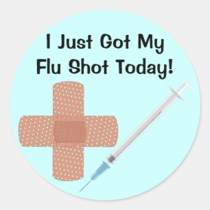 Flu Vaccine Sticker