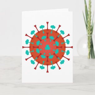 Flu Virus Greeting Cards