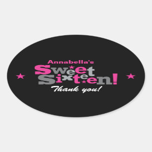 Fluctuating Type Sweet 16 Sticker