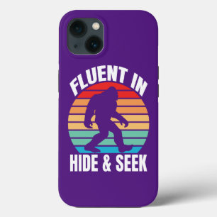 Fluent in Hide and Seek Funny Bigfoot  iPhone 13 Case
