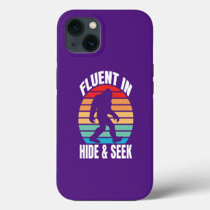 Fluent in Hide and Seek Funny Bigfoot iPhone 13 Case