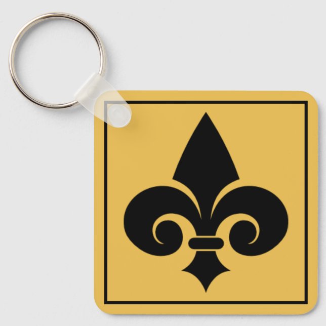 Fluer De Lis Keychain (Front)