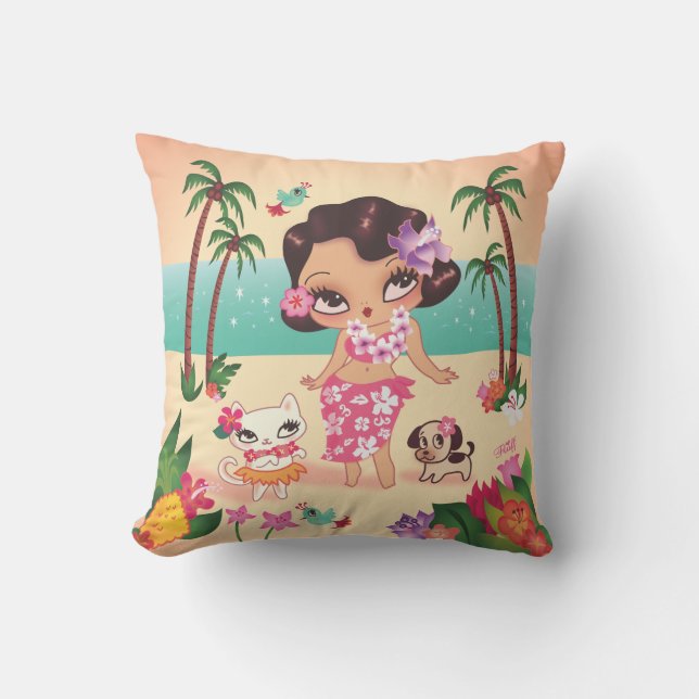 Fluff Hula Lulu Pillow (Front)